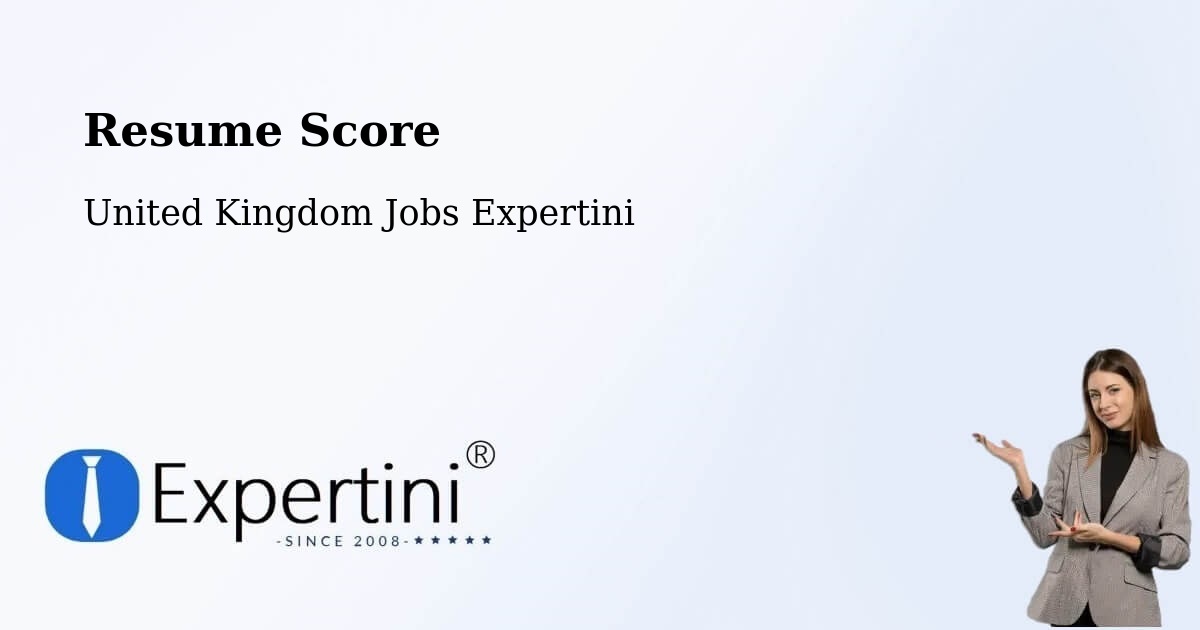 Resume Score - United Kingdom Jobs Expertini